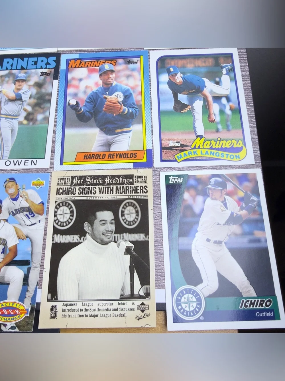 Seattle Mariners Card Lot of 24 Ichiro Reynolds Davis +